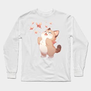 Cute Exotic Shorthair Cat Long Sleeve T-Shirt